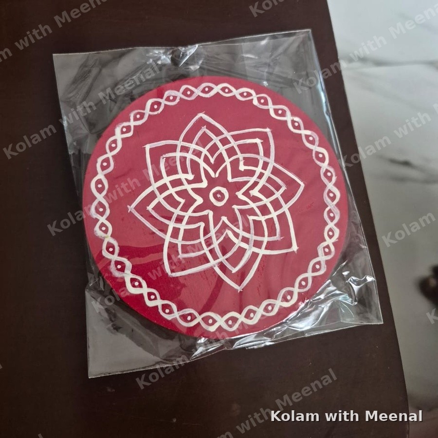 5 inch Round Manai — hand-painted manai