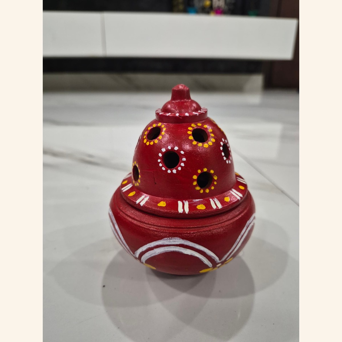 Sambrani Holder - Model 1 — hand-painted clay products