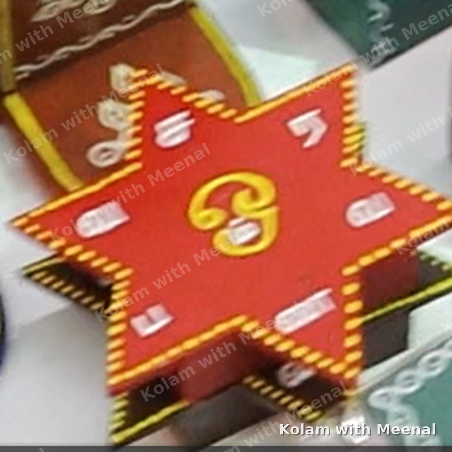 5 inch Star Manai - Design - 2 — hand-painted manai
