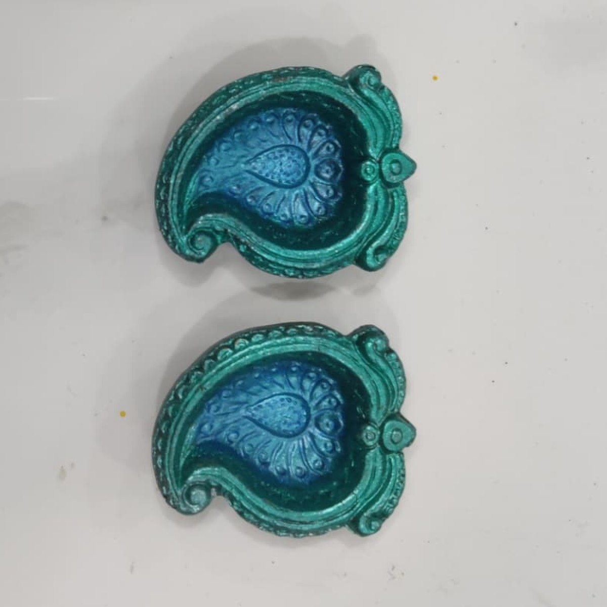 Decorative Diya - Model 1 — hand-painted clay diyas