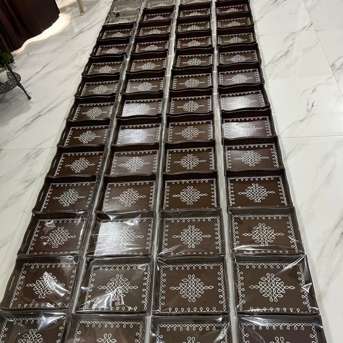 12x10 inch Tray — House Warming Return Gift — Pune | Kolam with Meenal bulk order