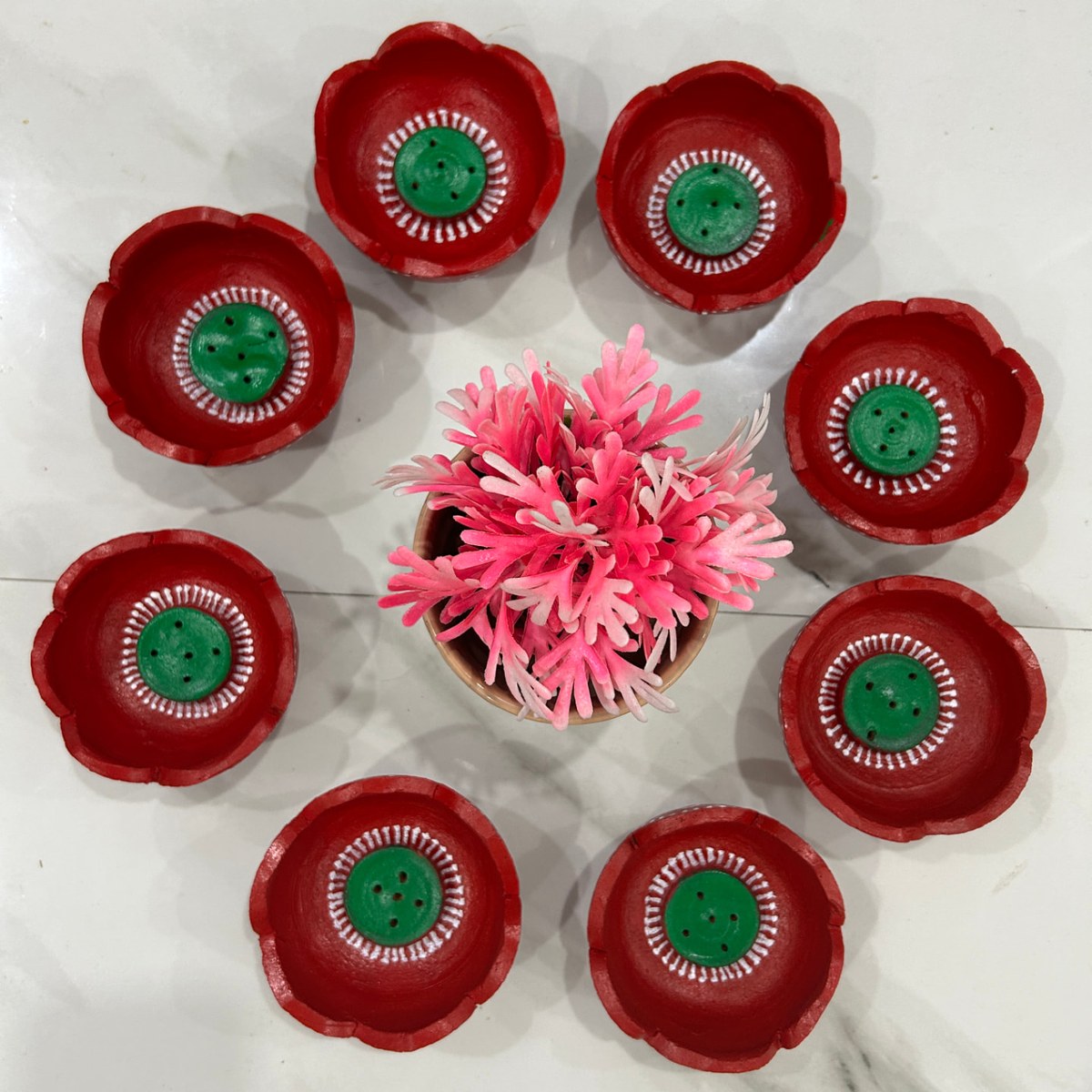 Clay Incense Holder — Navratri Return Gift — Return Gifts | Kolam with Meenal bulk order