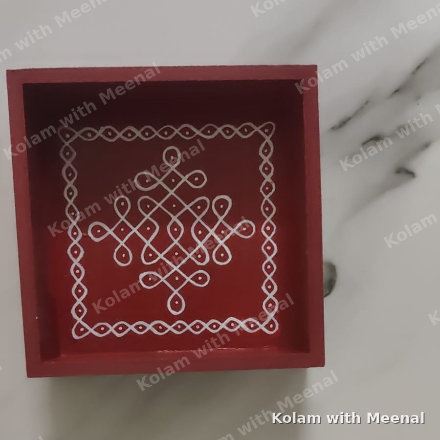 6x6 inch Tray - Model 1 — hand-painted trays