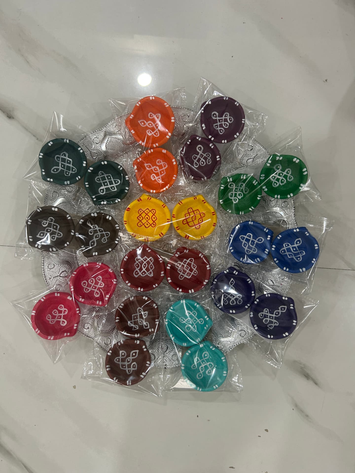 Seemantham Return Gifts — Chennai | Kolam with Meenal bulk order