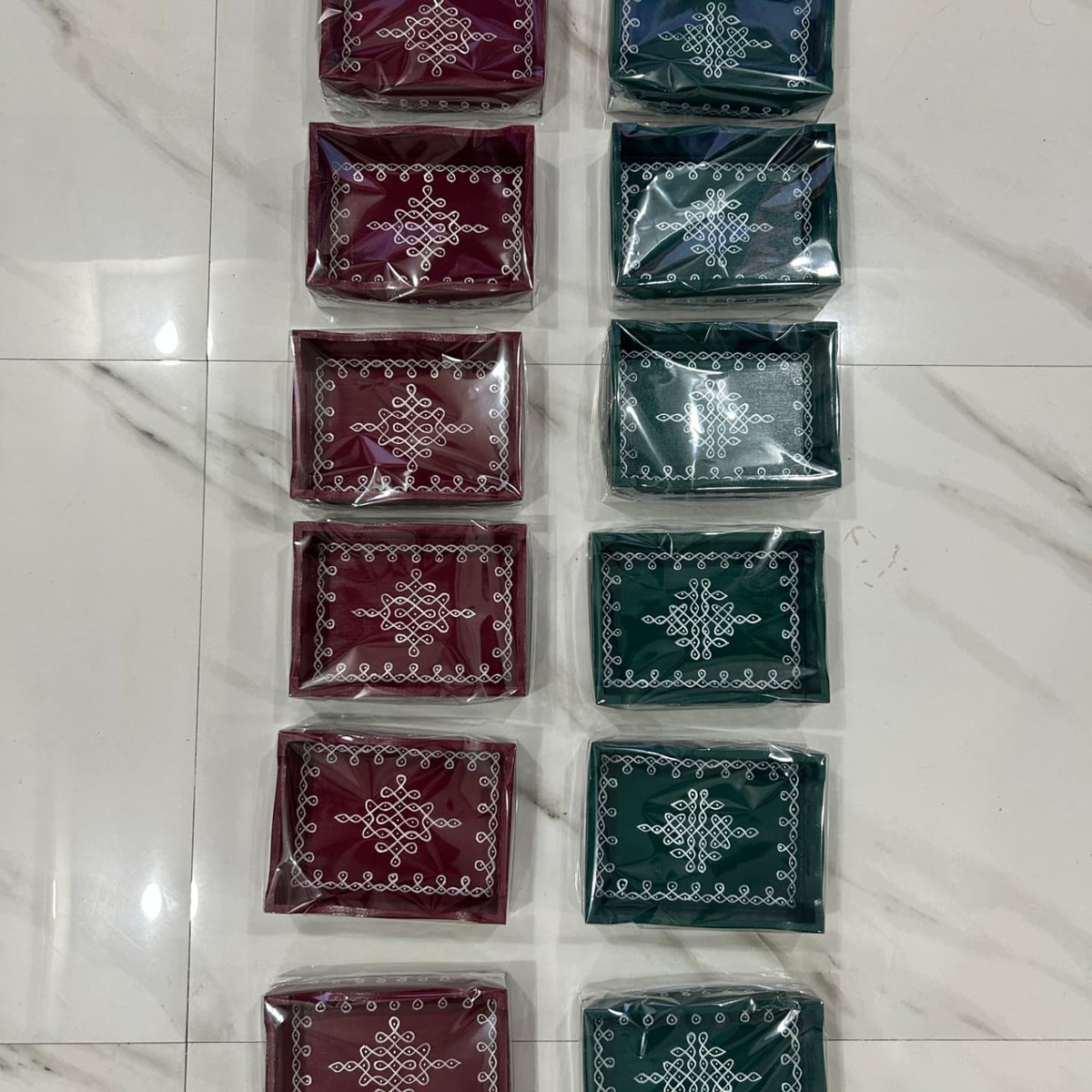 8x6 inch Trays — Return Gifts for Friends — Singapore | Kolam with Meenal bulk order
