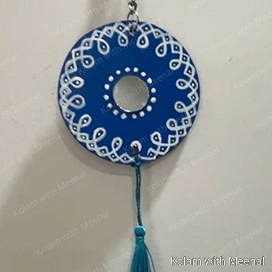 3 inch Thoran with Mirror work — hand-painted thorans