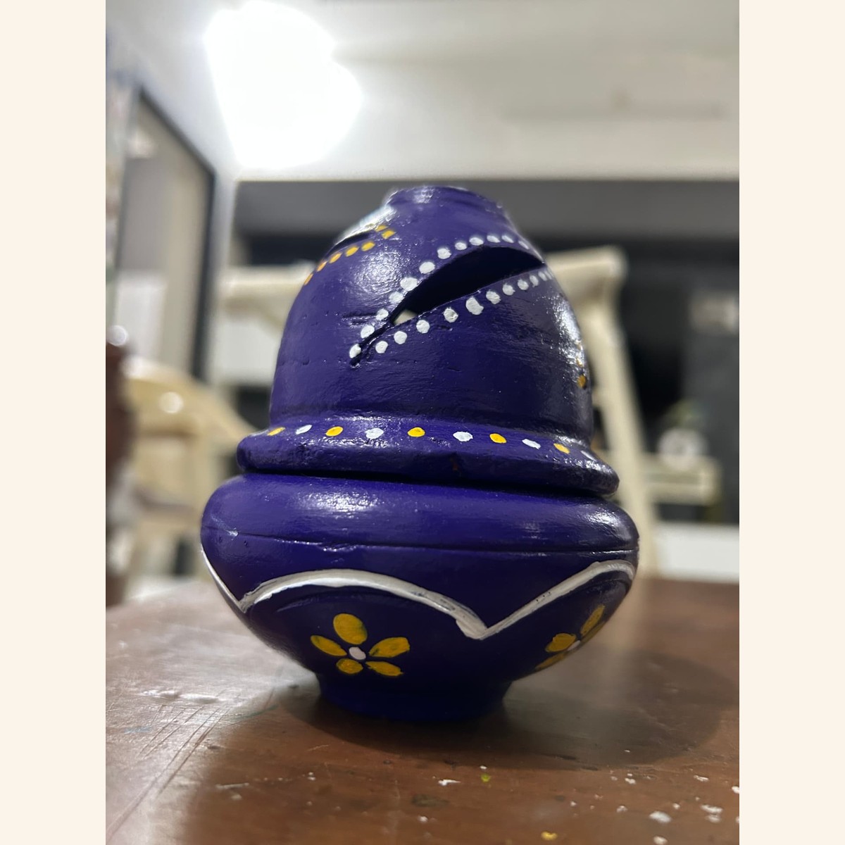 Sambrani Holder - Model 2 — hand-painted clay products