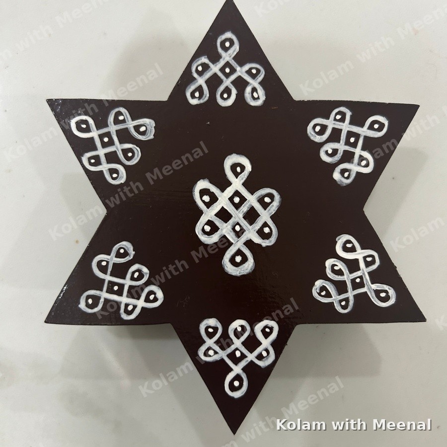 5 inch Star Manai - Design - 1 — hand-painted manai