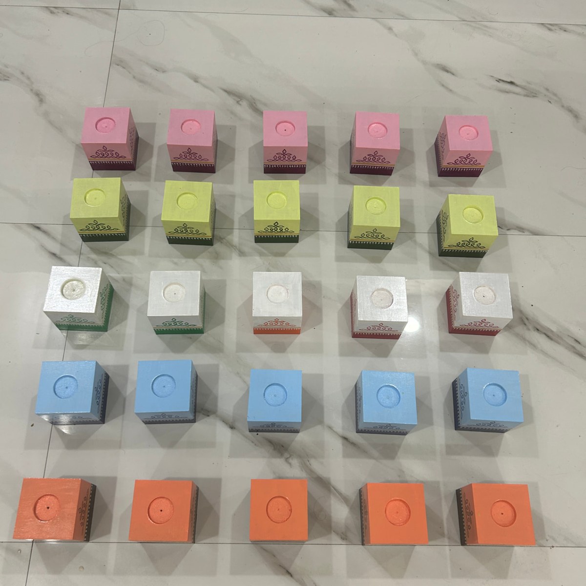 T-Light Holders — Family Function Return Gift — Return Gifts | Kolam with Meenal bulk order